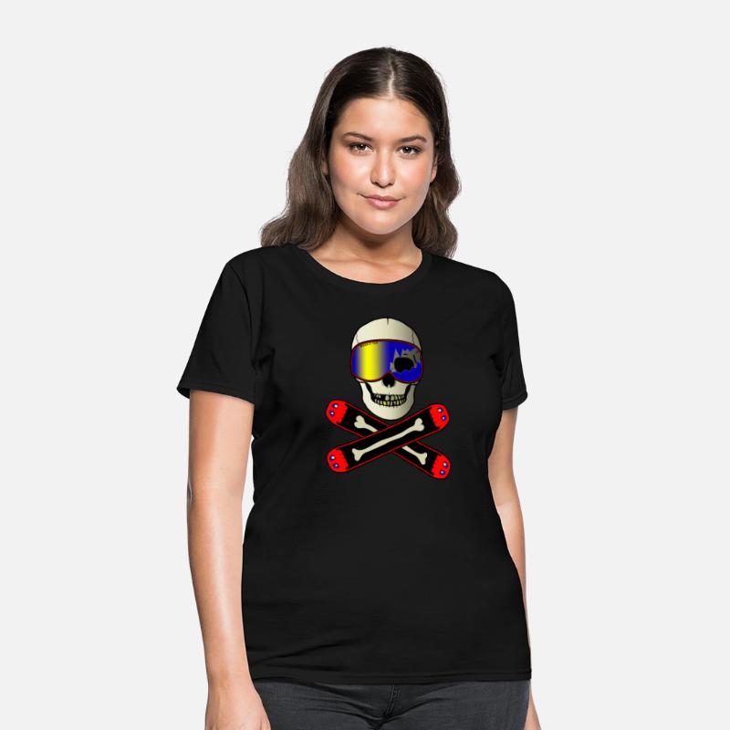 Snowboard Winter Sports Pirate Skull Bones