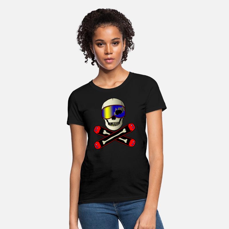 Snowboard Winter Sports Pirate Skull Bones