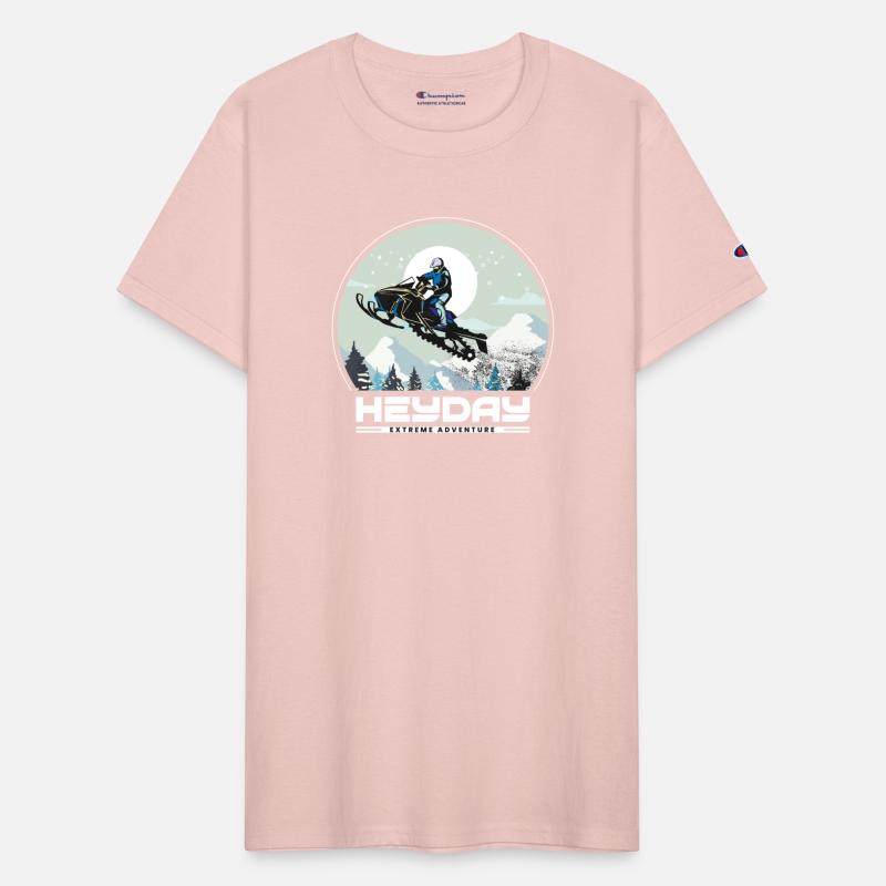 Snowmobile "Big Air" style logo. By "Hey Day"