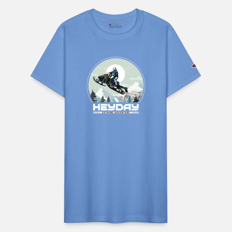 Snowmobile "Big Air" style logo. By "Hey Day"
