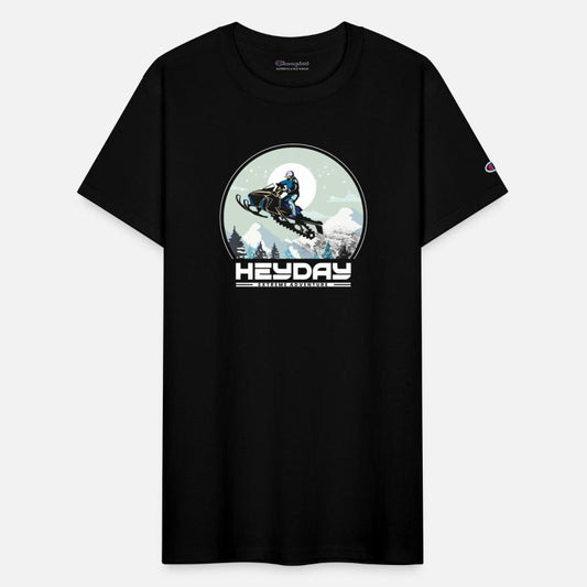 Snowmobile "Big Air" style logo. By "Hey Day"