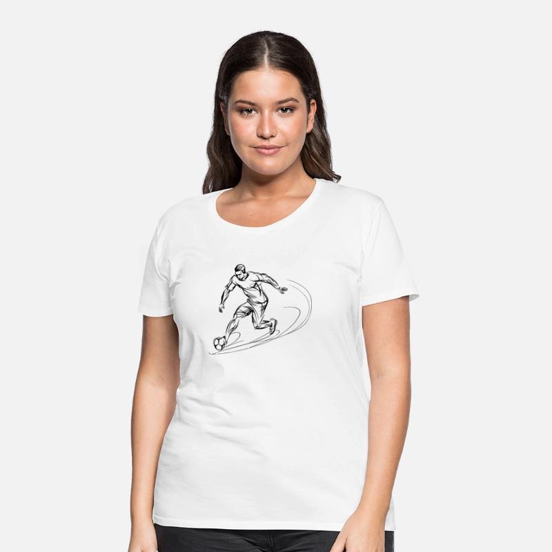 Soccer Player One Line Drawing