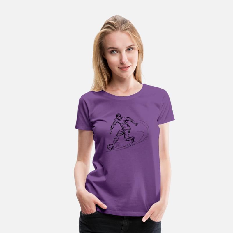 Soccer Player One Line Drawing
