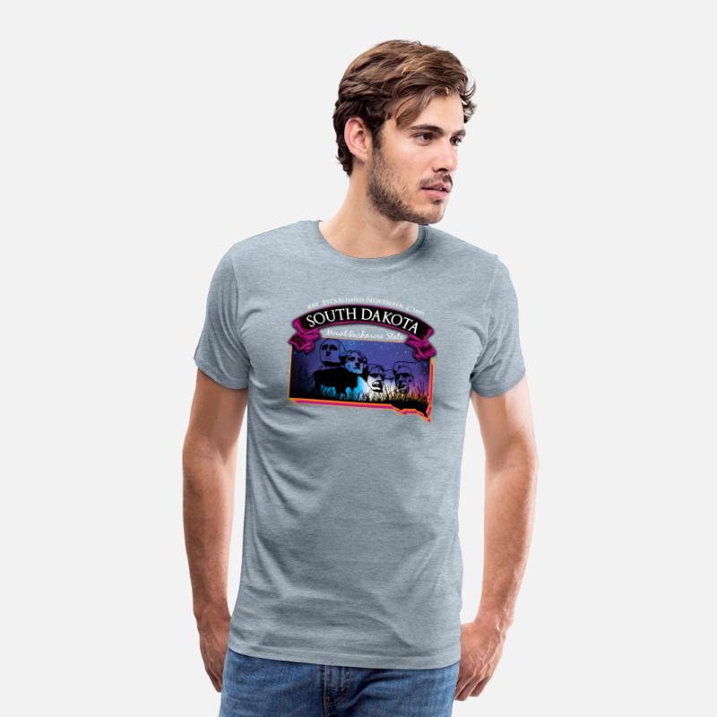 South Dakota Mount Rushmore State Map Buffalo Star