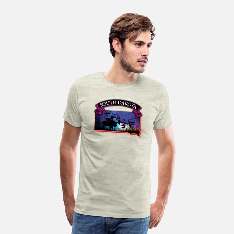 South Dakota Mount Rushmore State Map Buffalo Star