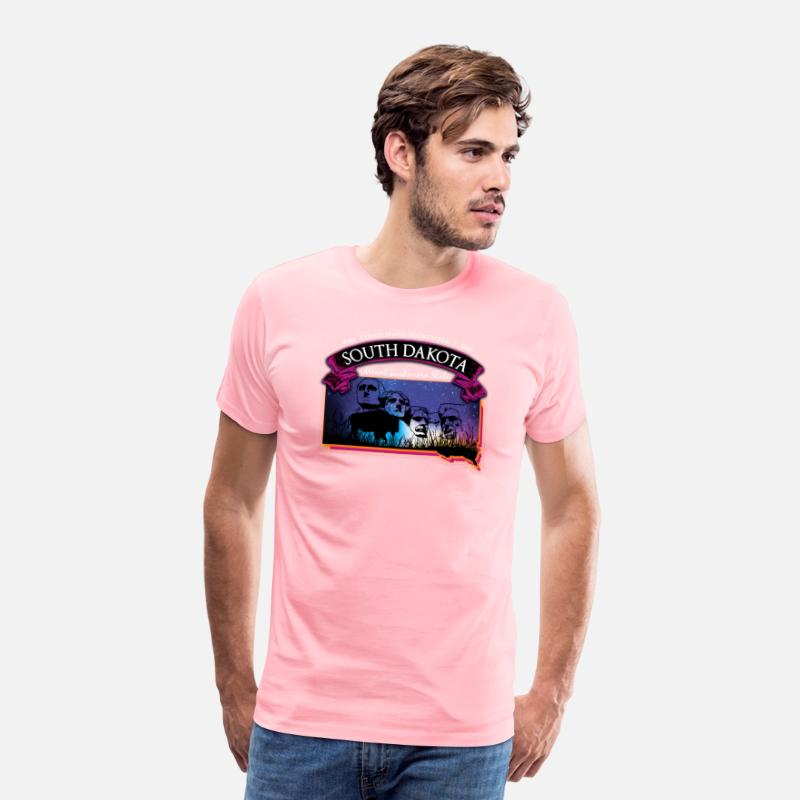South Dakota Mount Rushmore State Map Buffalo Star