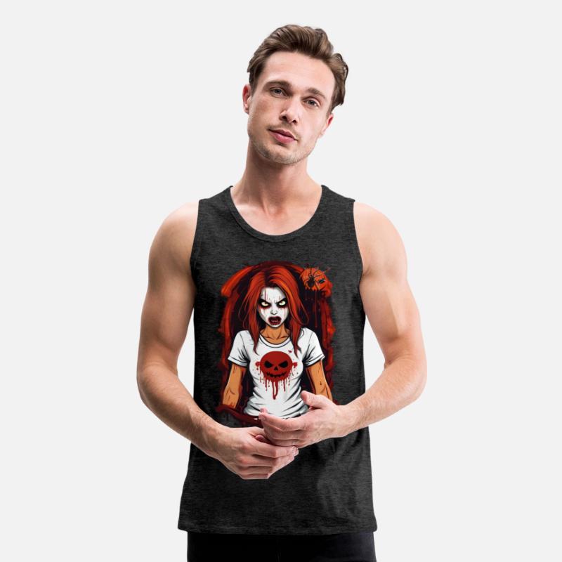 Spooky Blood-Splattered Pumpkin Tee - Halloween