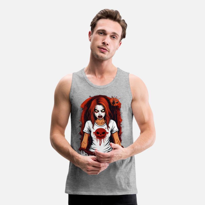 Spooky Blood-Splattered Pumpkin Tee - Halloween