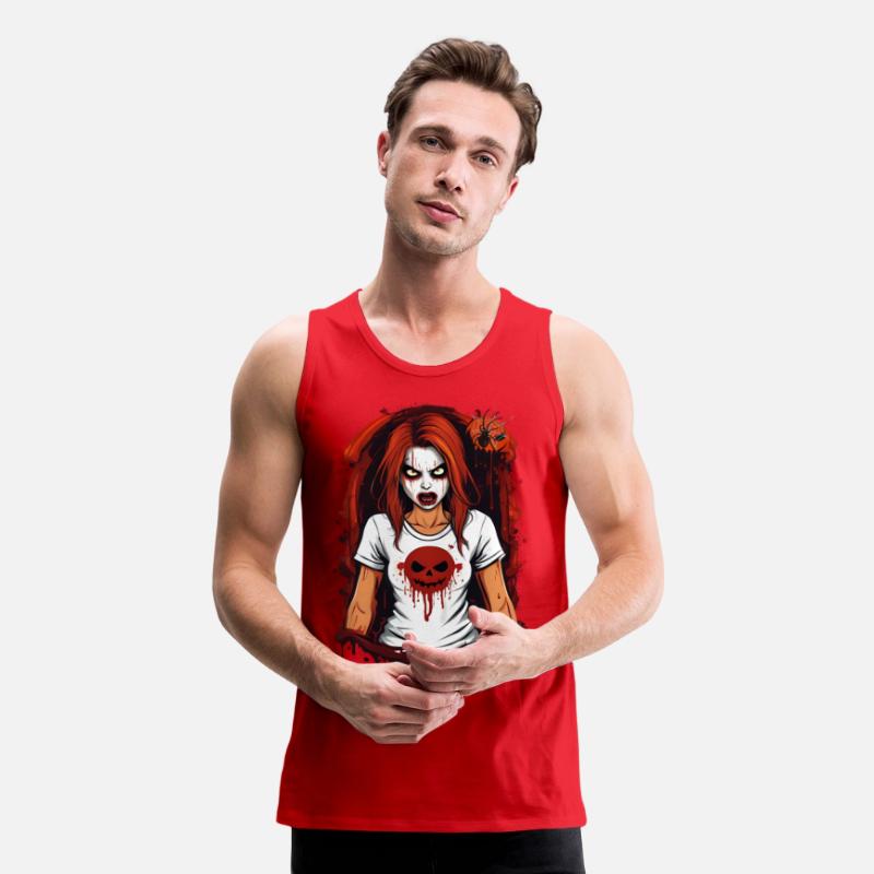 Spooky Blood-Splattered Pumpkin Tee - Halloween