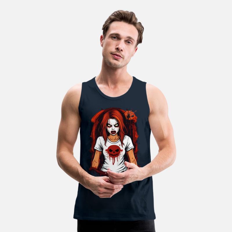 Spooky Blood-Splattered Pumpkin Tee - Halloween