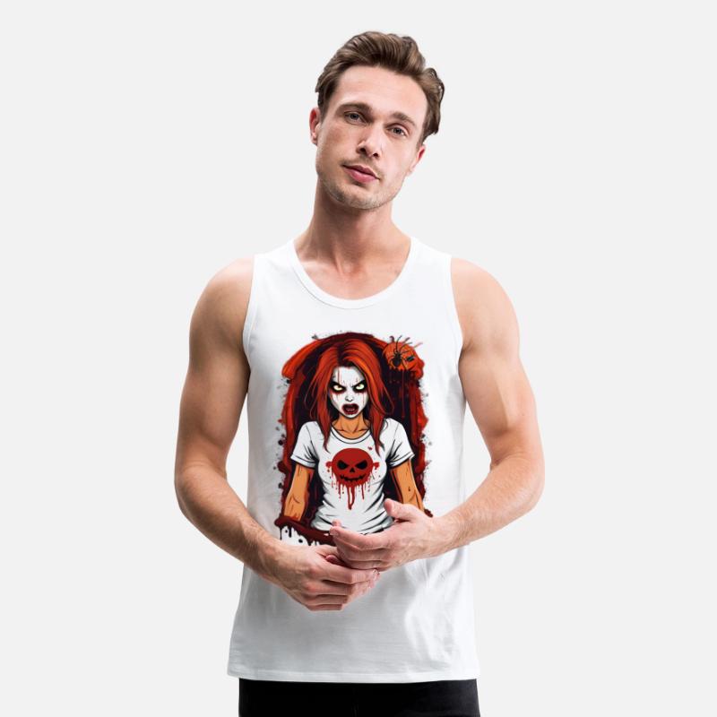 Spooky Blood-Splattered Pumpkin Tee - Halloween
