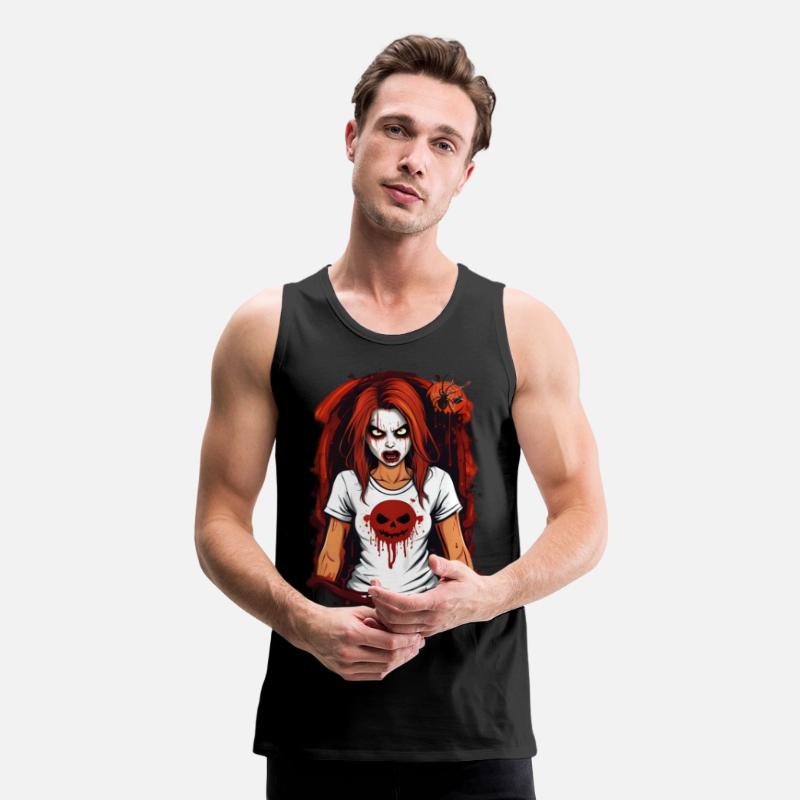 Spooky Blood-Splattered Pumpkin Tee - Halloween