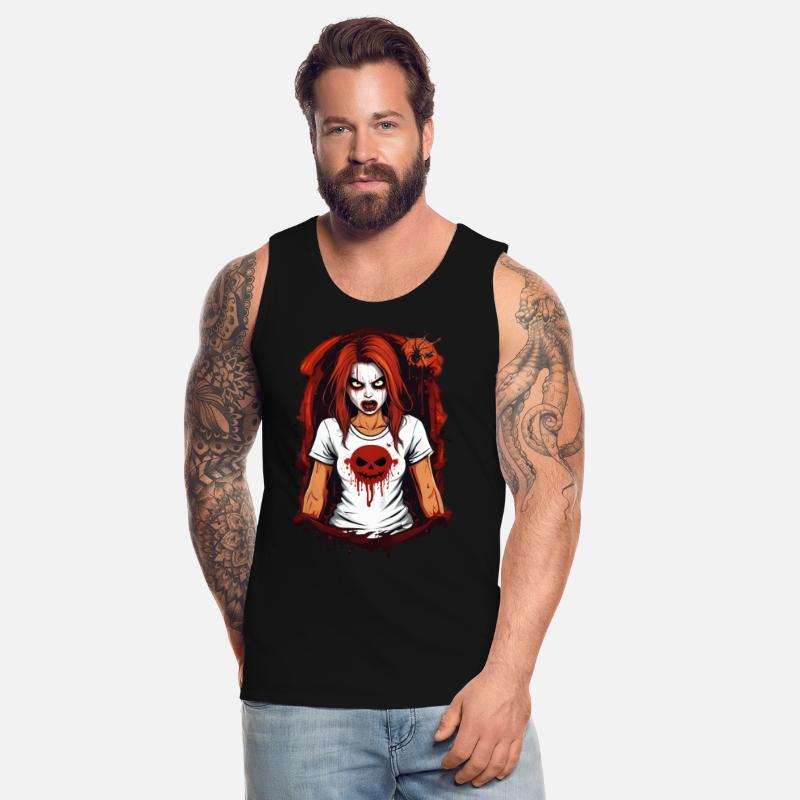 Spooky Blood-Splattered Pumpkin Tee - Halloween