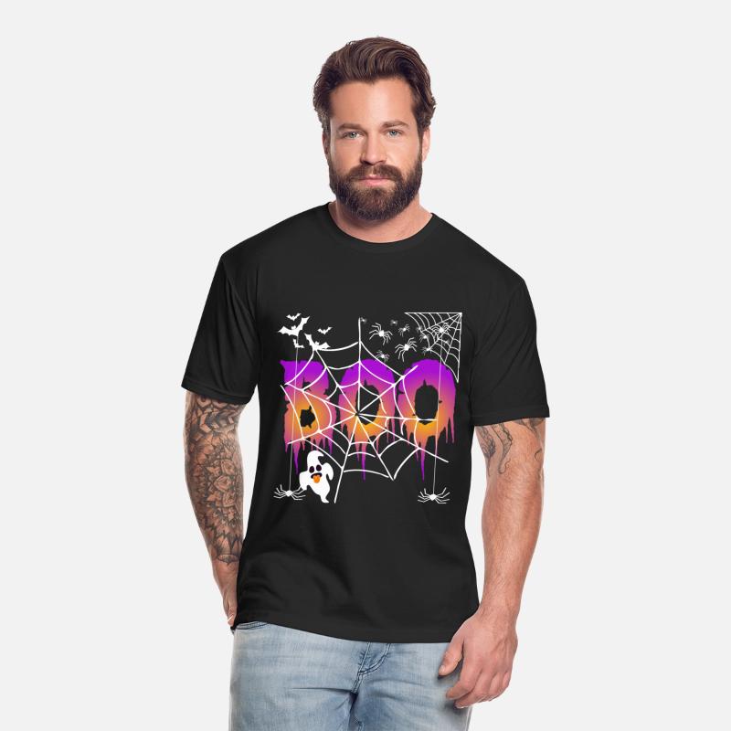 spooky Halloween ghost spider outfit saying Boo
