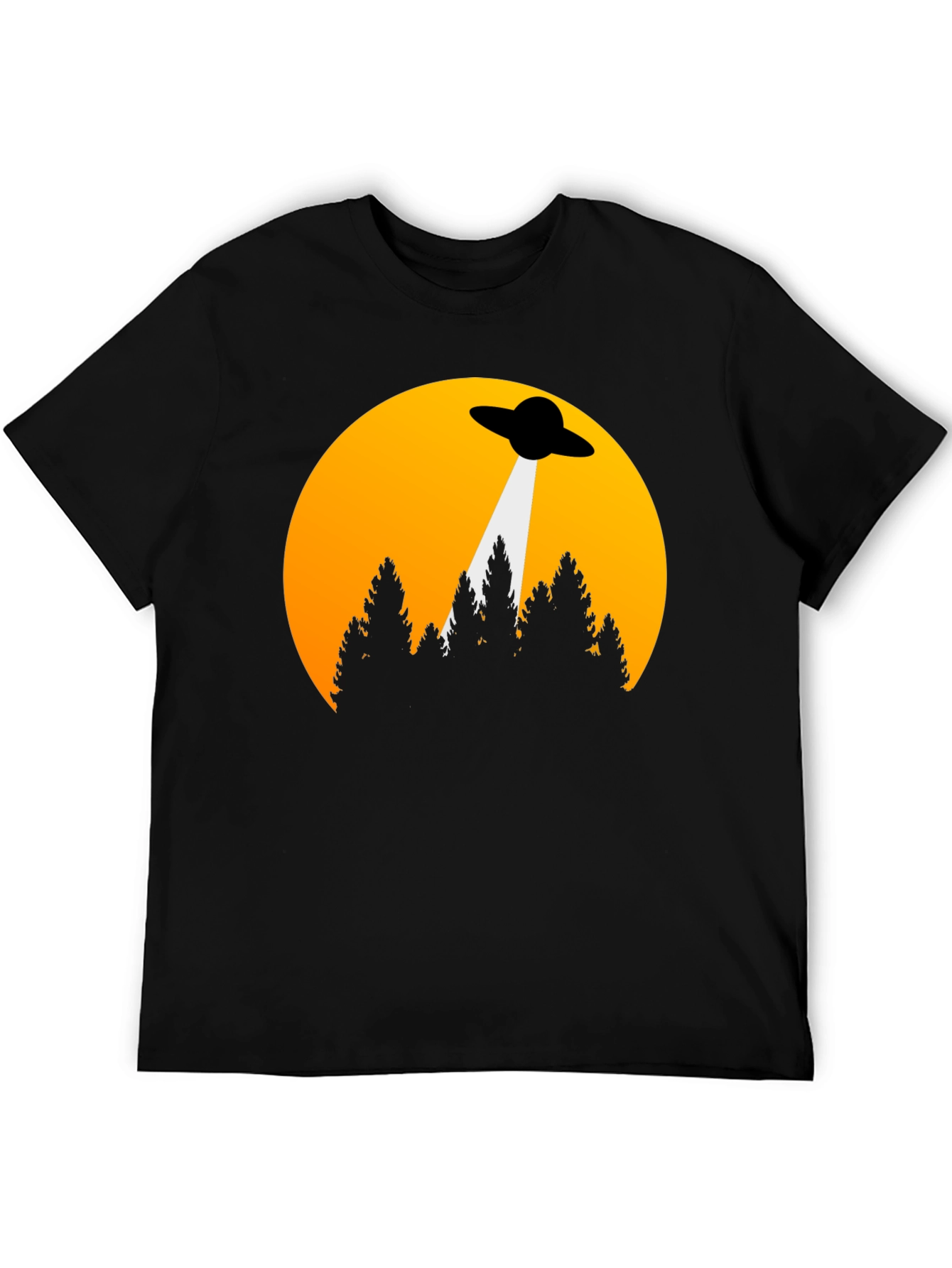 UFO Abduction Graphic Tee - Sci-Fi T-Shirt