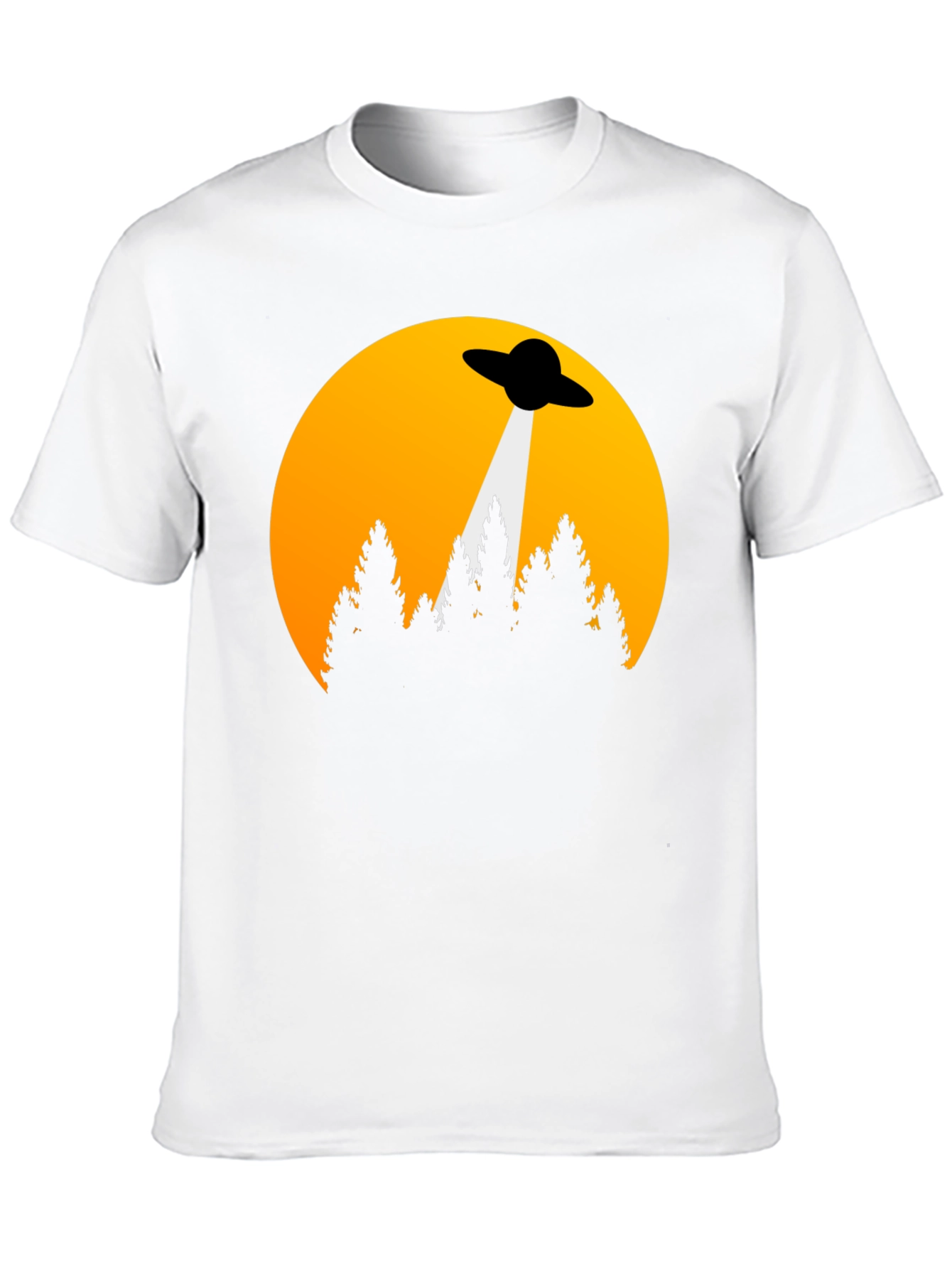 UFO Abduction Graphic Tee - Sci-Fi T-Shirt
