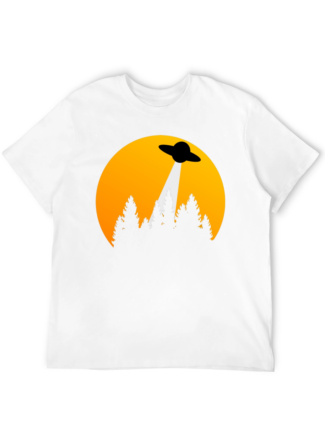 UFO Abduction Graphic Tee - Sci-Fi T-Shirt