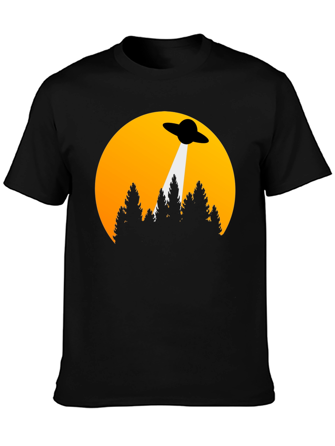 UFO Abduction Graphic Tee - Sci-Fi T-Shirt