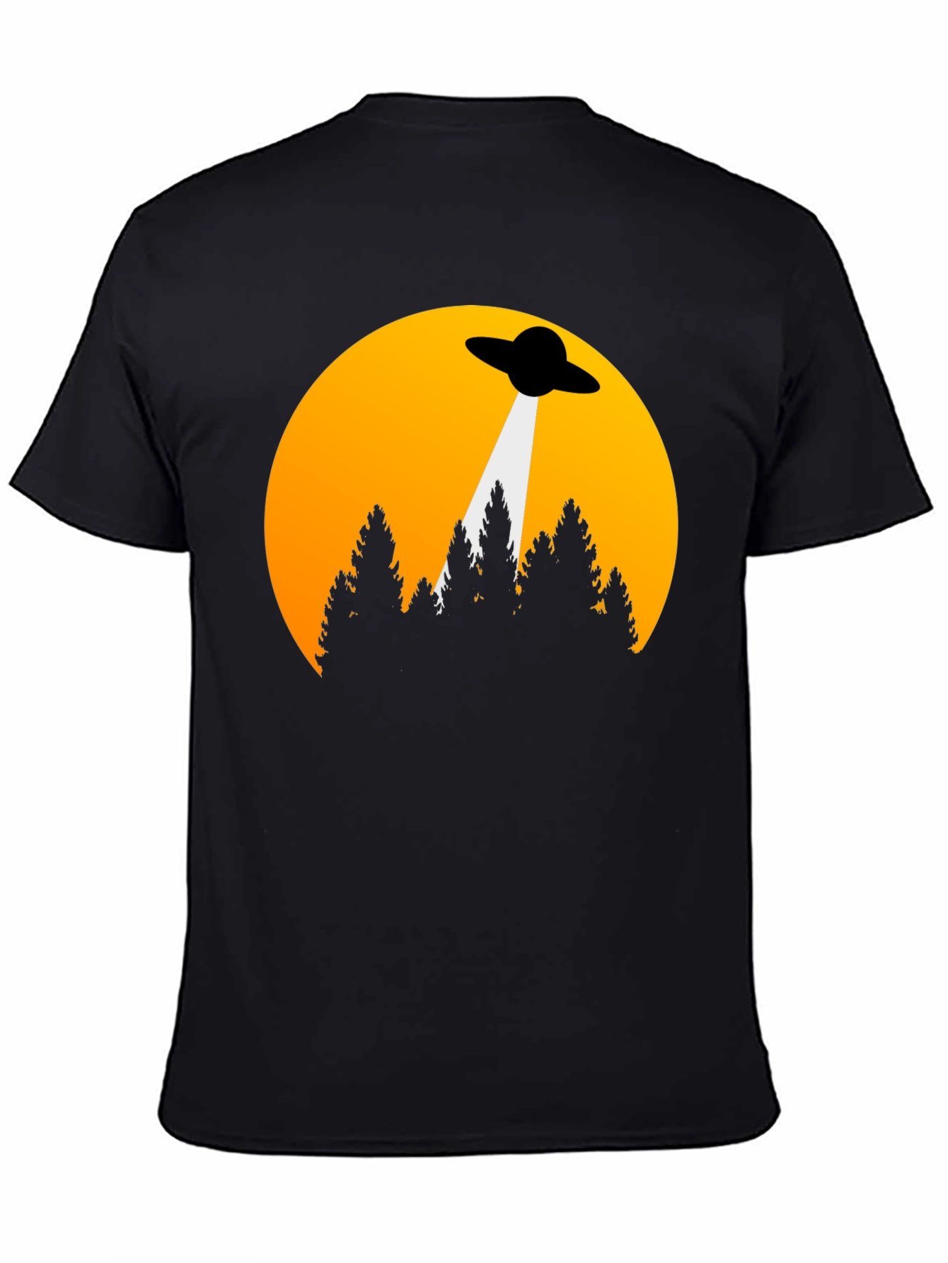 UFO Abduction Graphic Tee - Sci-Fi T-Shirt
