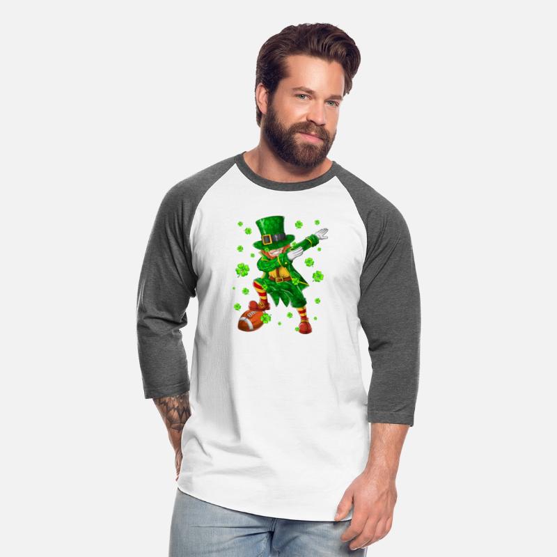 St Patricks Day Football Dabbing Leprechaun