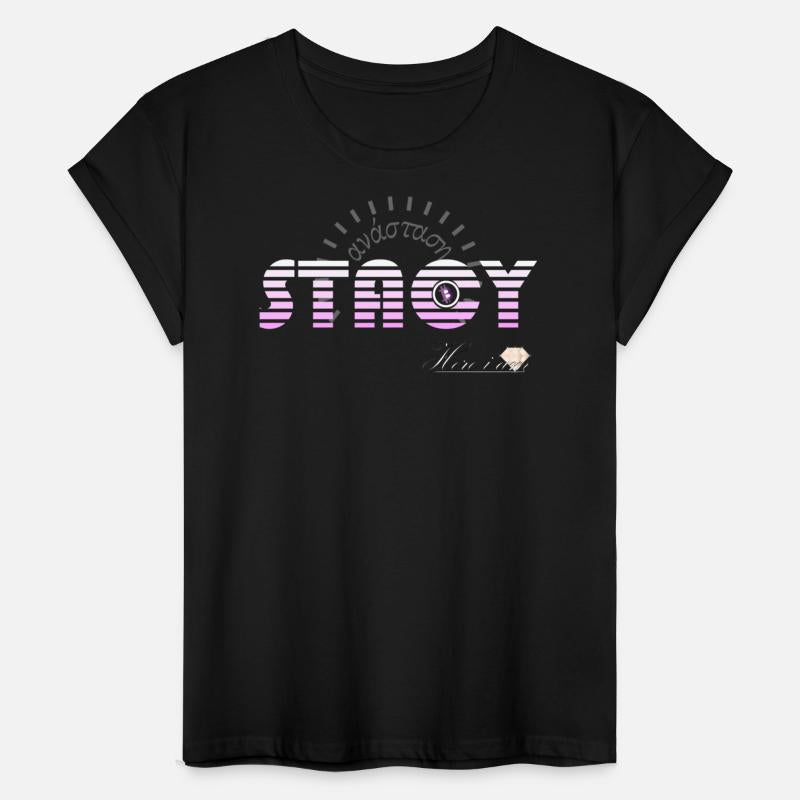 Stacy pink & white - resurrection and bitcoin logo