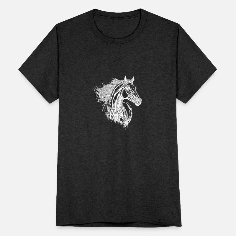 Stallion With Elegant Mane In The Wind Horse