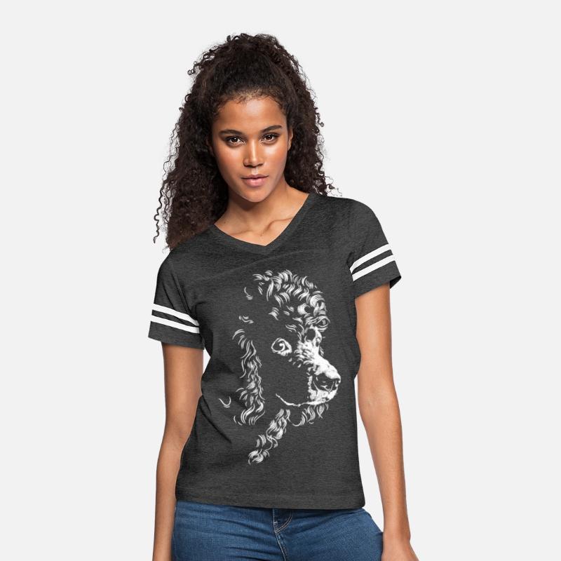 Standard Poodle Face Silhouette Line Poodle Head