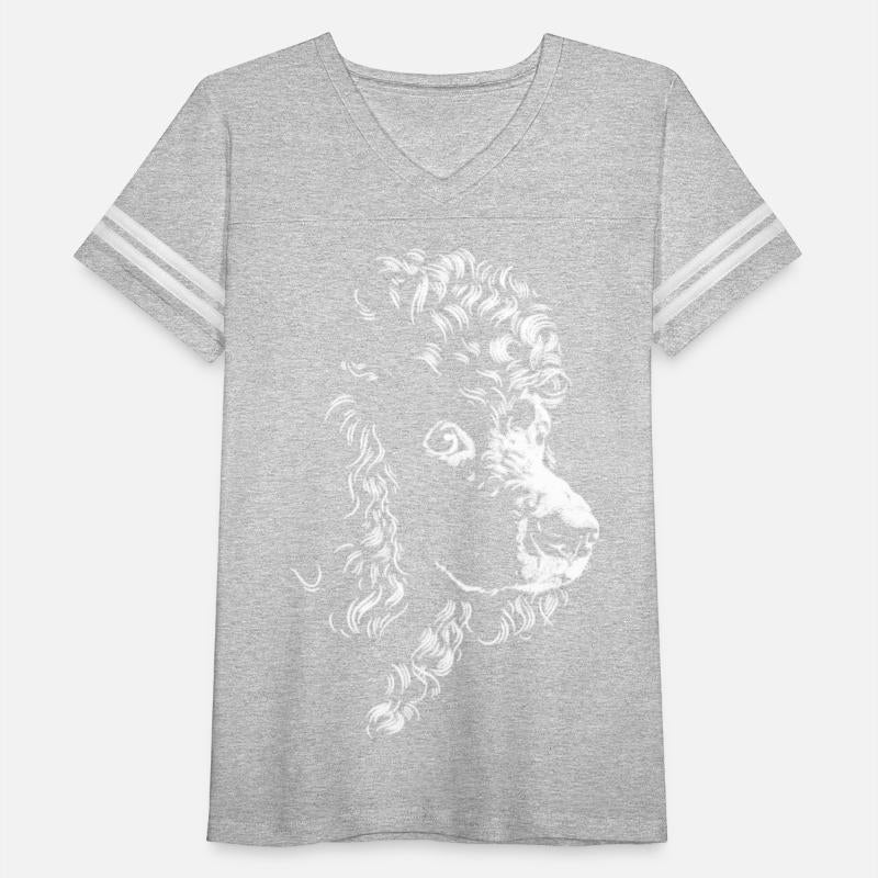 Standard Poodle Face Silhouette Line Poodle Head