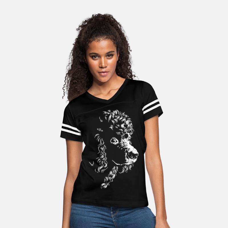 Standard Poodle Face Silhouette Line Poodle Head