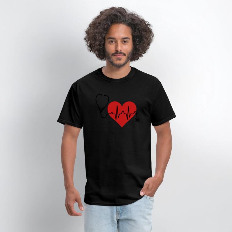 Stethoscope Heartbeat Heart T Shirt