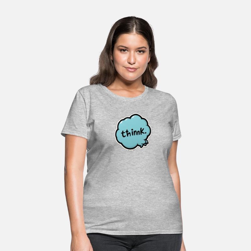 sticker with a cartoonstyle thought bubb