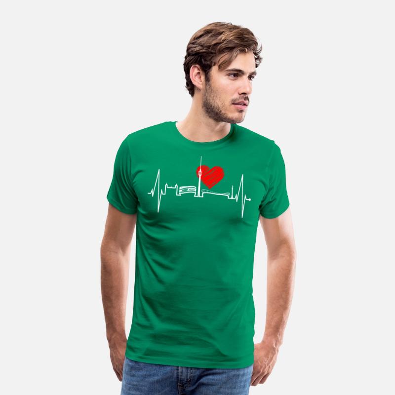 Stuttgart Skyline Heartbeat Germany Fan Heart Love
