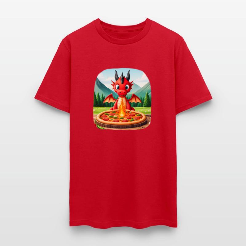 Super Cute Celtic Welsh Red Dragon Cooking Pizza!