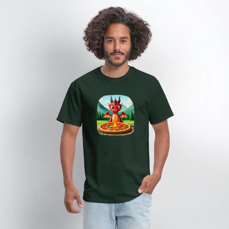 Super Cute Celtic Welsh Red Dragon Cooking Pizza!