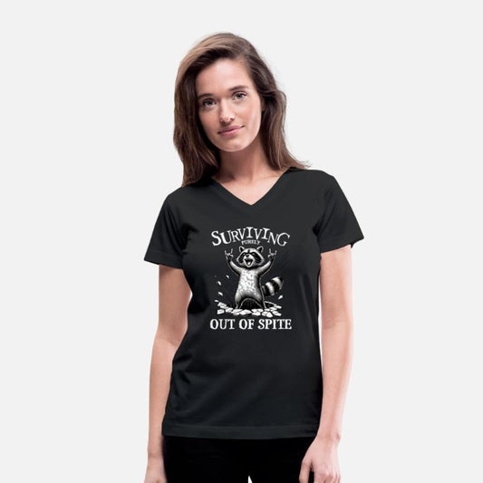 Surviving Purely Out Of Spite Funny Raccoon