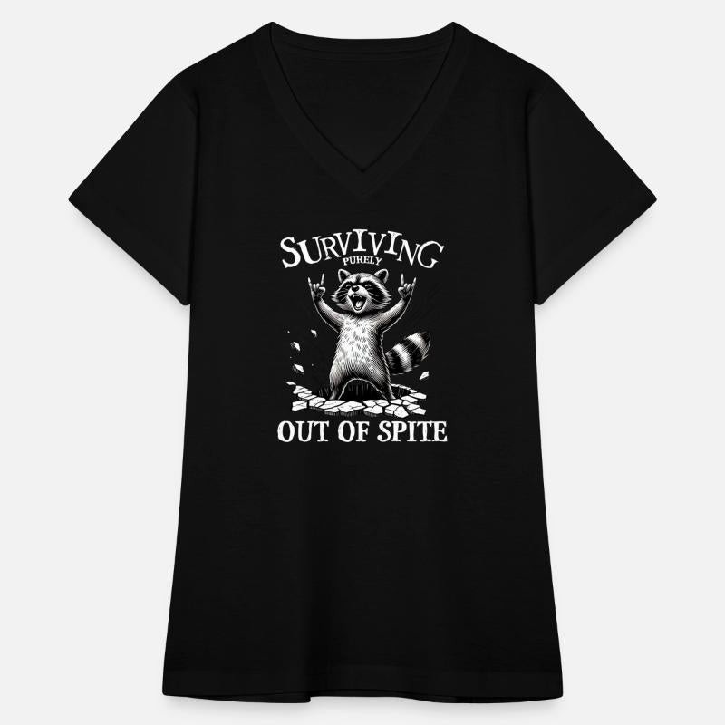 Surviving Purely Out Of Spite Funny Raccoon