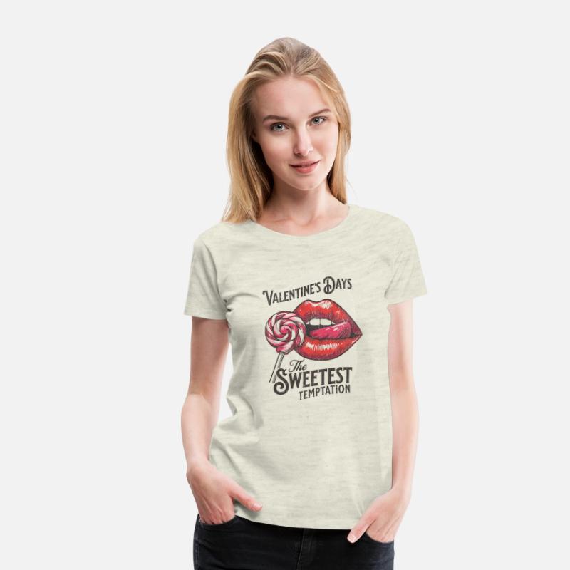 Sweet Temptation Retro Valentine Lips Design