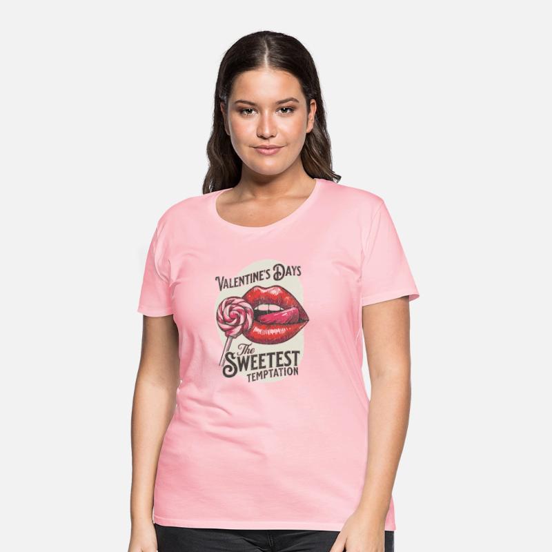 Sweet Temptation Retro Valentine Lips Design