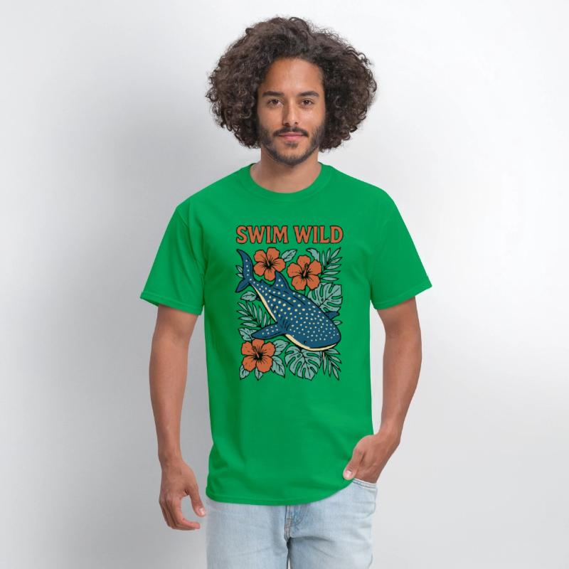 Swim Wild | Tropical Whale Shark Design