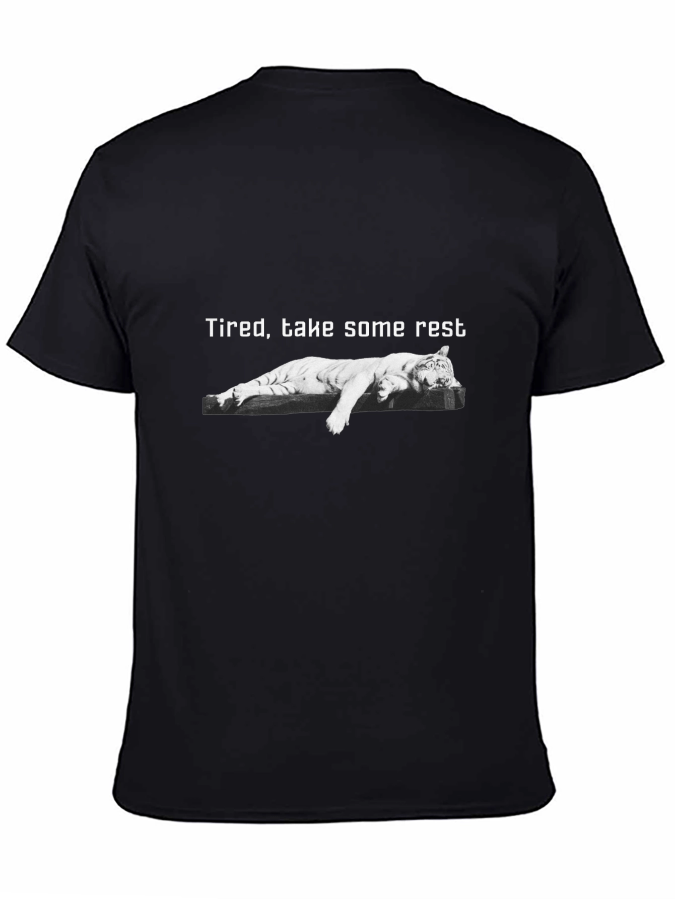 Tired Tiger Graphic T-Shirt - Take Some Rest Tee