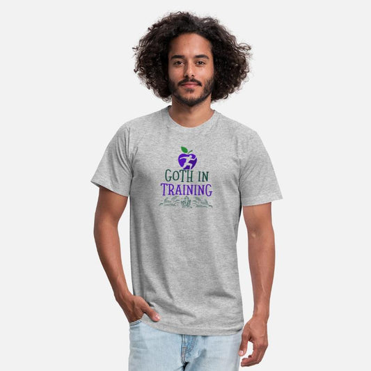 t shirt design maker with a goth in training quote