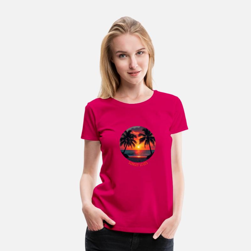 T-shirt With Sunset Vibes Paradise