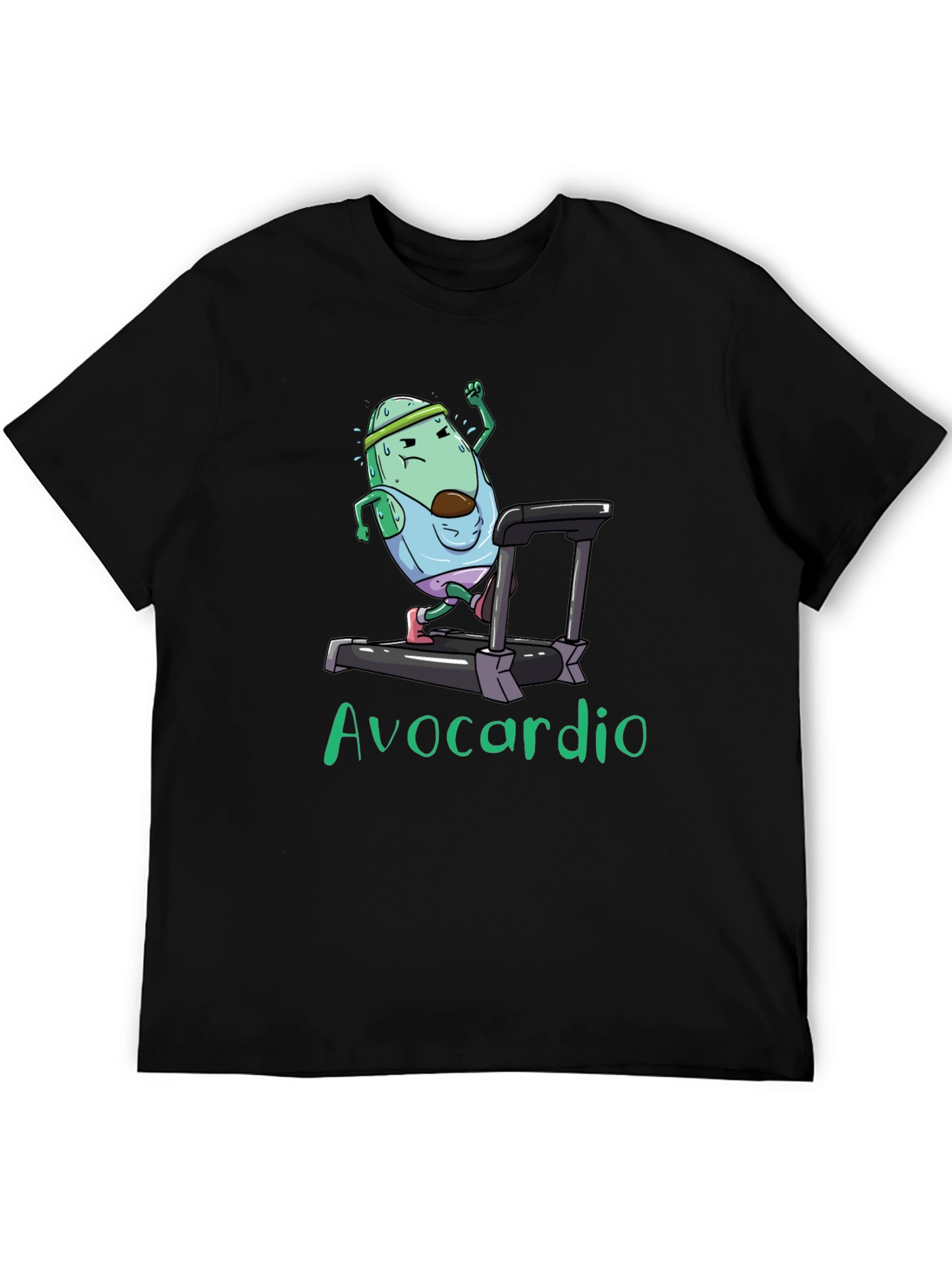 Avocardio Black Graphic T-Shirt