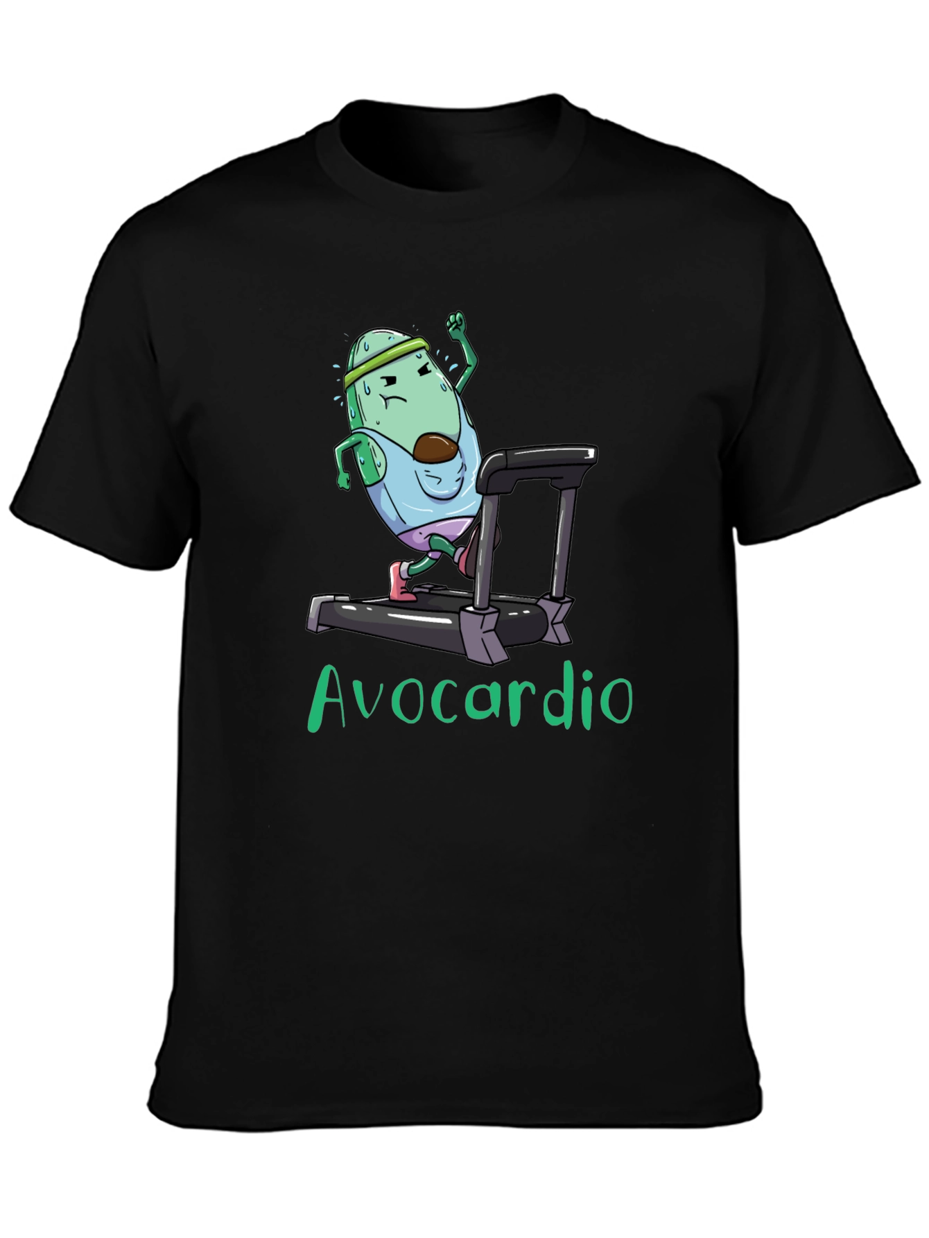 Avocardio Black Graphic T-Shirt
