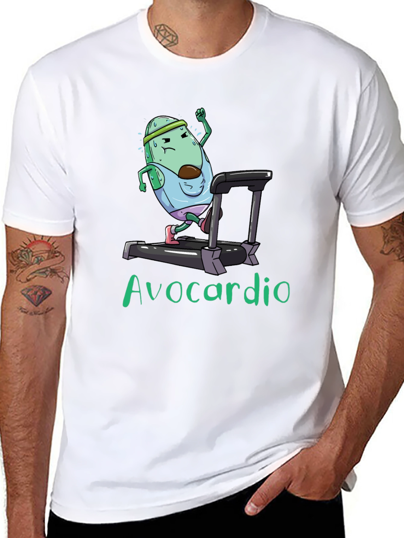 Avocardio Black Graphic T-Shirt