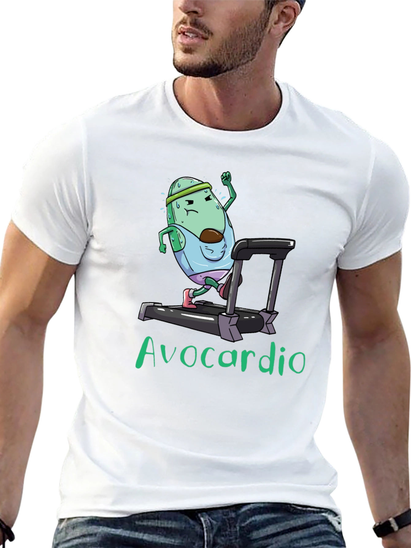 Avocardio Black Graphic T-Shirt