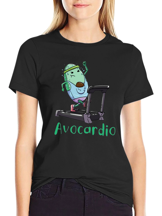 Avocardio Black Graphic T-Shirt