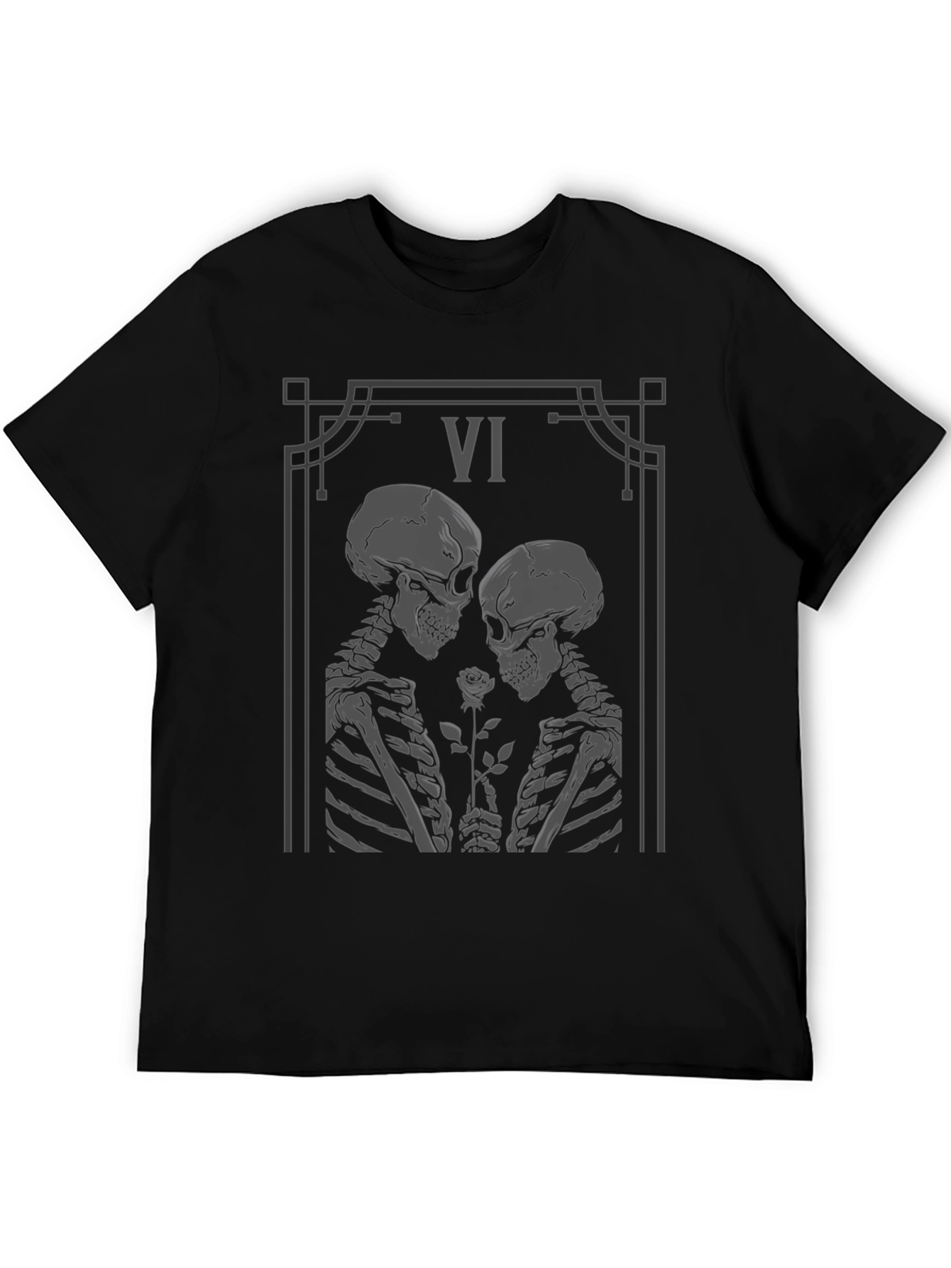 Skeletal Love Tarot Card Graphic Tee