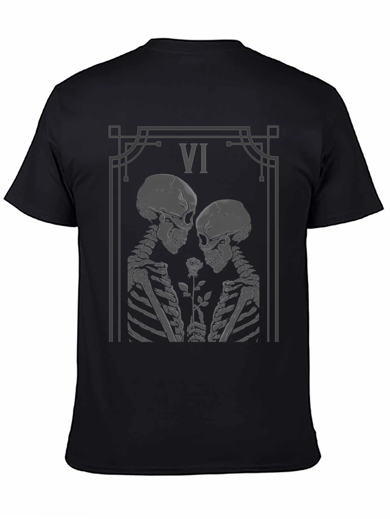 Skeletal Love Tarot Card Graphic Tee