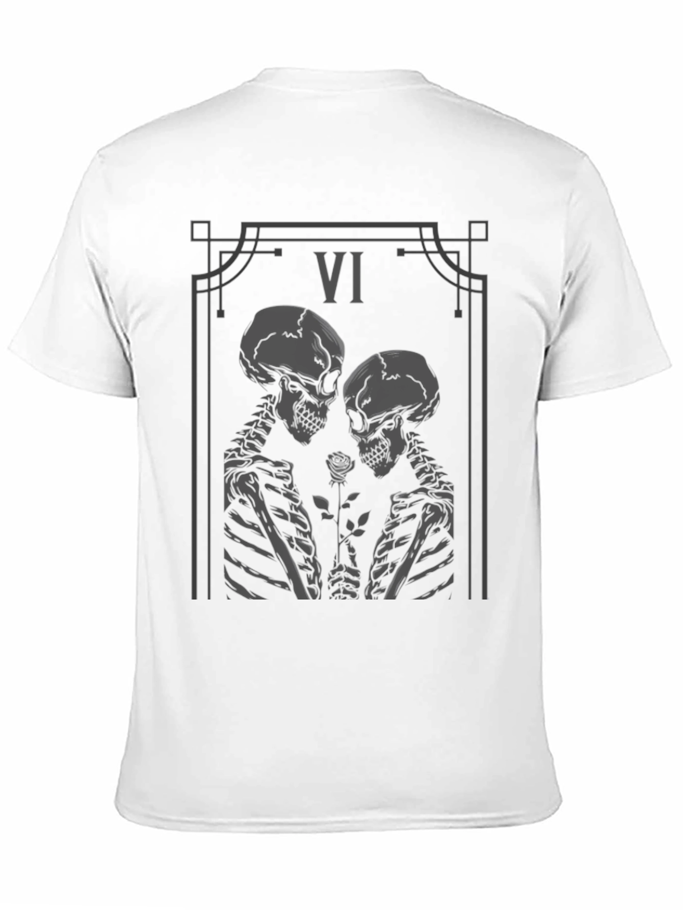 Skeletal Love Tarot Card Graphic Tee